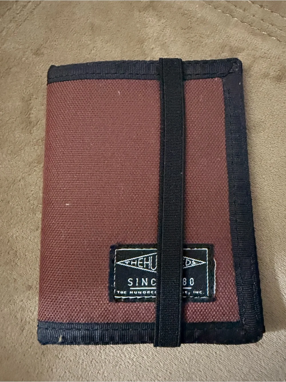 The Hundreds Burgundy Canvas Wallet